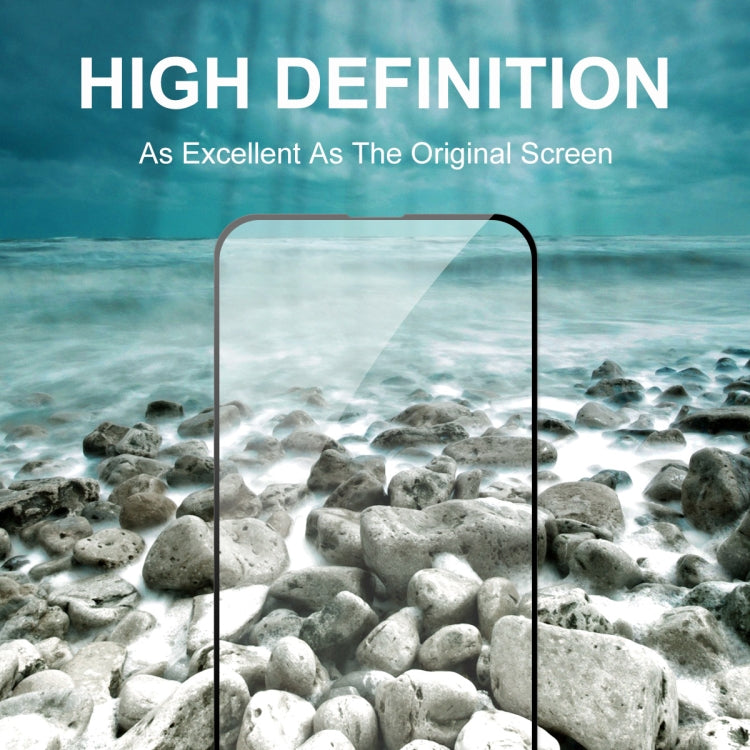 For iPhone 13 Pro Max 5pcs ENKAY Hat-Prince Full Glue 0.26mm 9H 2.5D Tempered Glass Screen Protector Full Coverage Film