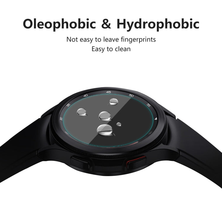 2 PCS For Samsung Galaxy Watch4 Classic 42mm ENKAY Hat-Prince 0.2mm 9H 2.15D Curved Edge Tempered Glass Screen Protector Watch Film - Screen Protector by ENKAY | Online Shopping South Africa | PMC Jewellery | Buy Now Pay Later Mobicred