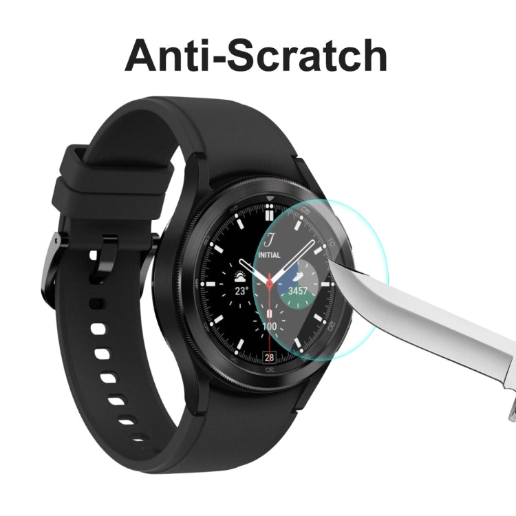 2 PCS For Samsung Galaxy Watch4 Classic 42mm ENKAY Hat-Prince 0.2mm 9H 2.15D Curved Edge Tempered Glass Screen Protector Watch Film - Screen Protector by ENKAY | Online Shopping South Africa | PMC Jewellery | Buy Now Pay Later Mobicred