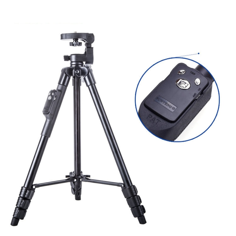 YUNTENG VCT-5218 Aluminum Tripod Mount with Bluetooth Remote Control & 3-Way Head & Phone Clamp - Tripods by YUNTENG | Online Shopping South Africa | PMC Jewellery | Buy Now Pay Later Mobicred