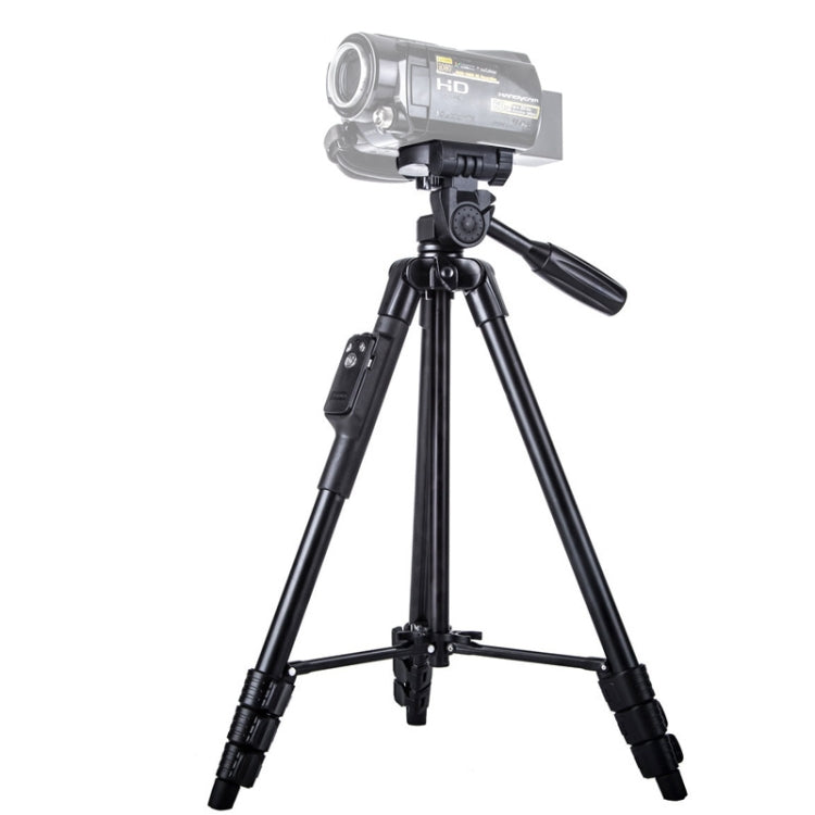 YUNTENG VCT-5218 Aluminum Tripod Mount with Bluetooth Remote Control & 3-Way Head & Phone Clamp - Tripods by YUNTENG | Online Shopping South Africa | PMC Jewellery | Buy Now Pay Later Mobicred