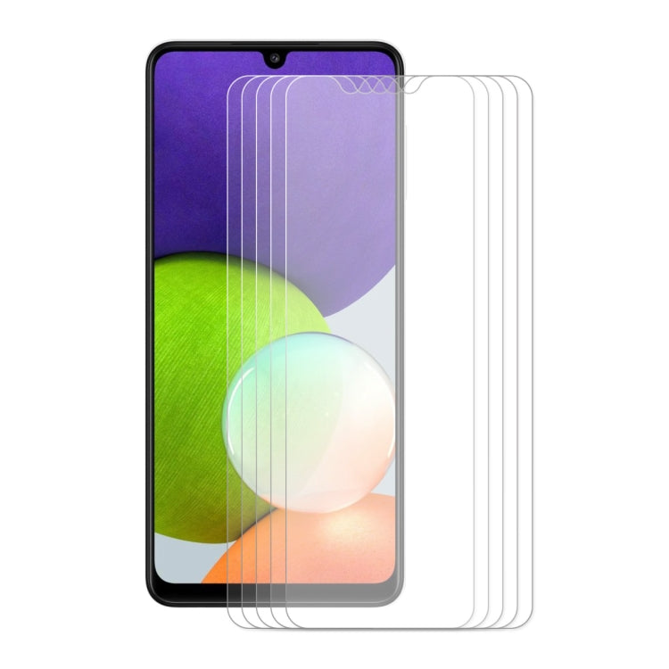 5 PCS For Samsung Galaxy A32 4G ENKAY Hat-Prince 0.26mm 9H 2.5D Curved Edge Tempered Glass Screen Film