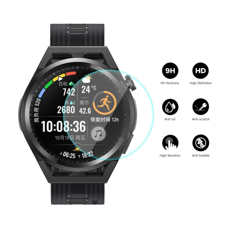 5 PCS For Huawei Watch GT Runner 46mm ENKAY Hat-Prince 0.2mm 9H 2.15D Curved Edge Tempered Glass Screen Protector Watch Film - Screen Protector by ENKAY | Online Shopping South Africa | PMC Jewellery | Buy Now Pay Later Mobicred