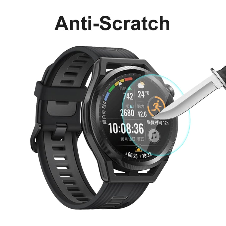 5 PCS For Huawei Watch GT Runner 46mm ENKAY Hat-Prince 0.2mm 9H 2.15D Curved Edge Tempered Glass Screen Protector Watch Film - Screen Protector by ENKAY | Online Shopping South Africa | PMC Jewellery | Buy Now Pay Later Mobicred