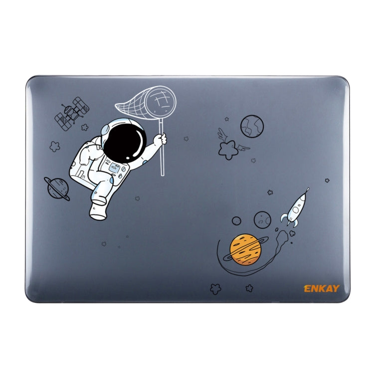 For MacBook Air 13.3 inch A1932 2018 ENKAY Spaceman Pattern Laotop Protective Crystal Case(Spaceman No.2)