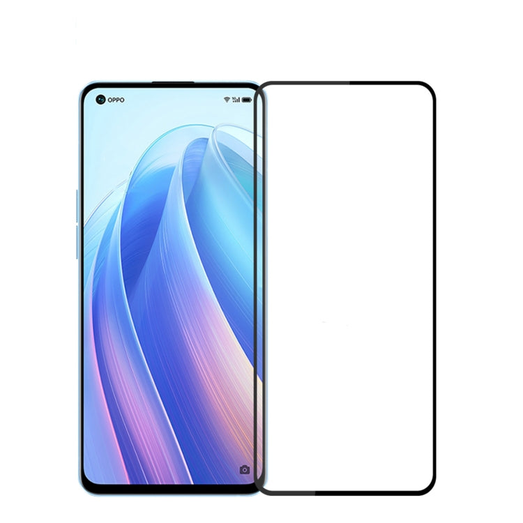 For OPPO Reno7 Pro 5G PINWUYO 9H 2.5D Full Screen Tempered Glass Film(Black) - OPPO Tempered Glass by PINWUYO | Online Shopping South Africa | PMC Jewellery | Buy Now Pay Later Mobicred
