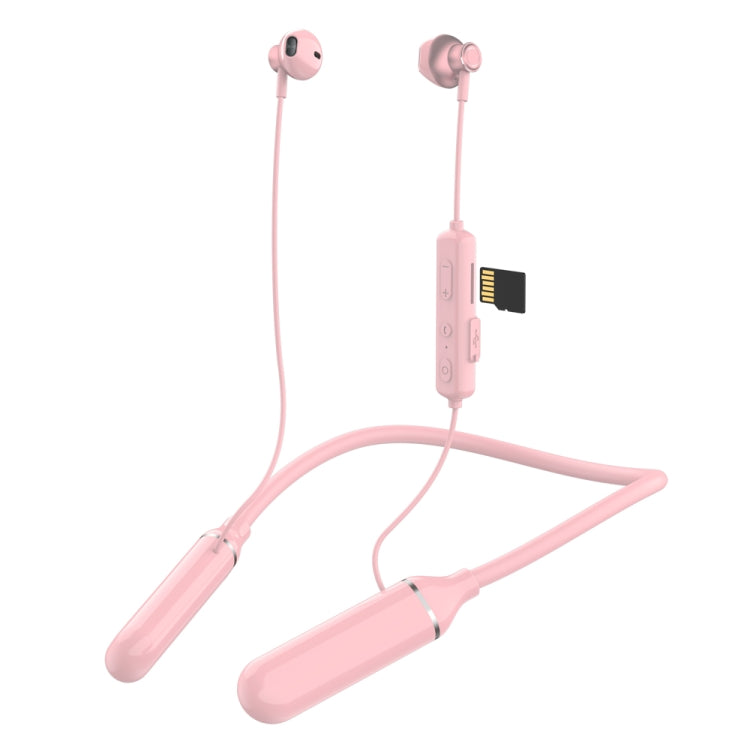 K1688 Neck-mounted Noise Cancelling IPX5 Sports Bluetooth Headphone(Pink) - Neck-mounted Earphone by OneDer | Online Shopping South Africa | PMC Jewellery | Buy Now Pay Later Mobicred