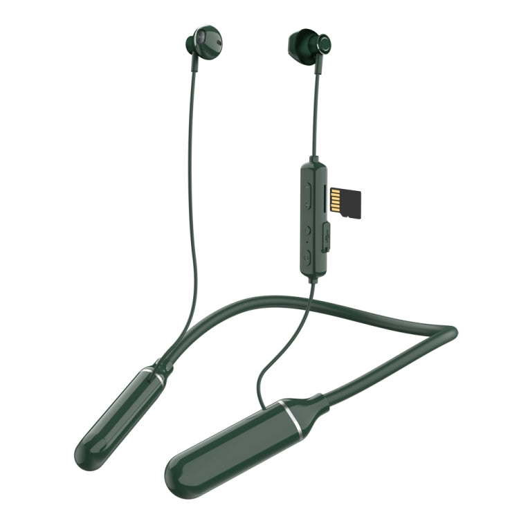 K1688 Neck-mounted Noise Cancelling IPX5 Sports Bluetooth Headphone(Green) - free shipping - PMC Jewellery - Order now!