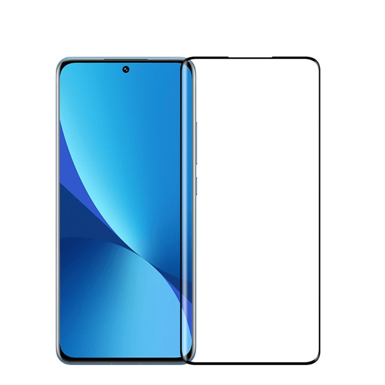 For Xiaomi 12 Pro PINWUYO 9H 3D Hot Bending Tempered Glass Film(Black)