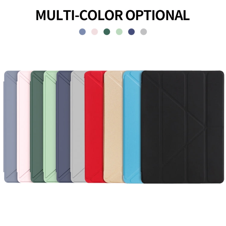 Multi-folding TPU Back Flip Leather Smart Tablet Case for iPad Pro 12.9 inch 2015 / 2017(Black) - free shipping - PMC Jewellery - Order now!