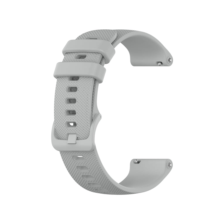 Compatible with Garmin Vivomove 3 Small Lattice Silicone Watch Band(Gray)