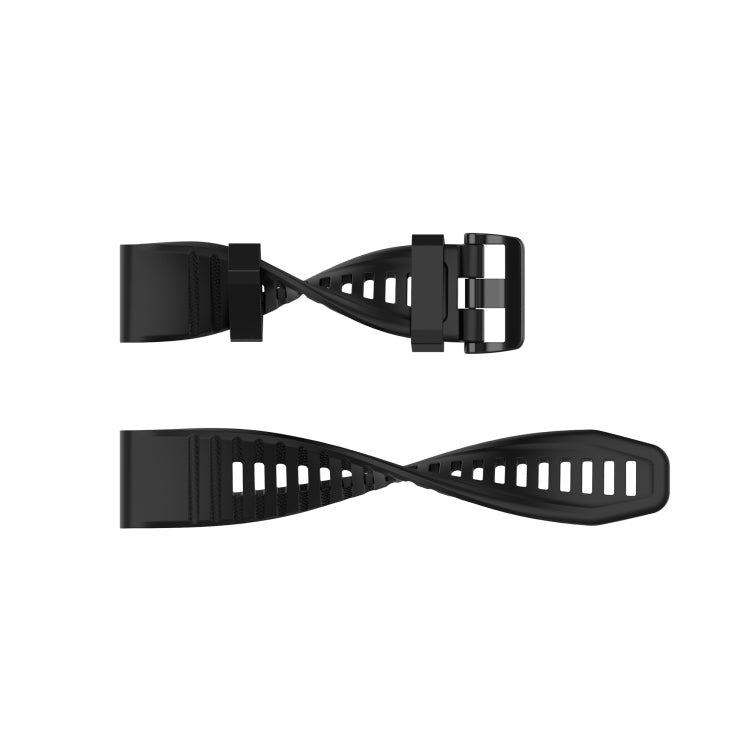 Compatible with Garmin Approach s60 Silicone Watch Band(Black) - Watch Bands by PMC Jewellery | Online Shopping South Africa | PMC Jewellery | Buy Now Pay Later Mobicred