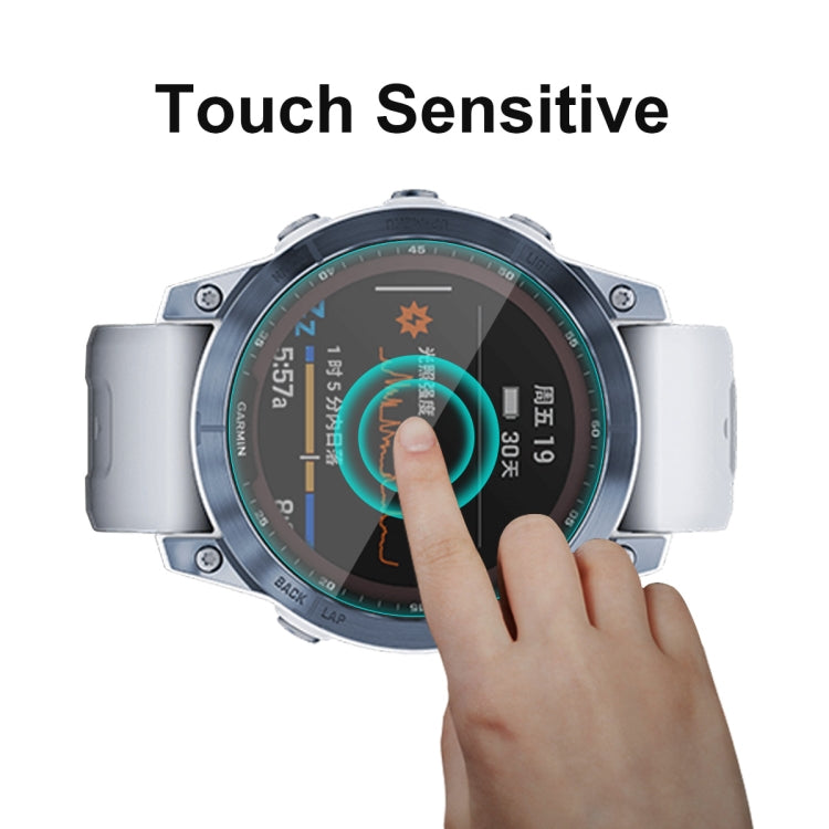 5 PCS Compatible with Garmin Fenix 7 ENKAY 0.2mm 9H Tempered Glass Screen Protector Watch Film