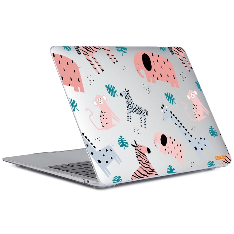 For MacBook Air 13.3 inch A1932 / A2179 / A2337 ENKAY Animal Series Pattern Laotop Protective Crystal Case(Animals No.2)