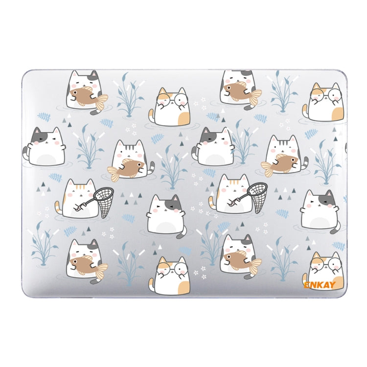 ENKAY Animal Series Pattern Laotop Protective Crystal Case For MacBook Pro 15.4 inch A1707 / A1990(Cute Cat)