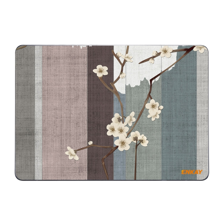 ENKAY Vintage Pattern Series Laotop Protective Crystal Case For MacBook Pro 13.3 inch A2251 / A2289 / A2338 2020(Plum Blossom)
