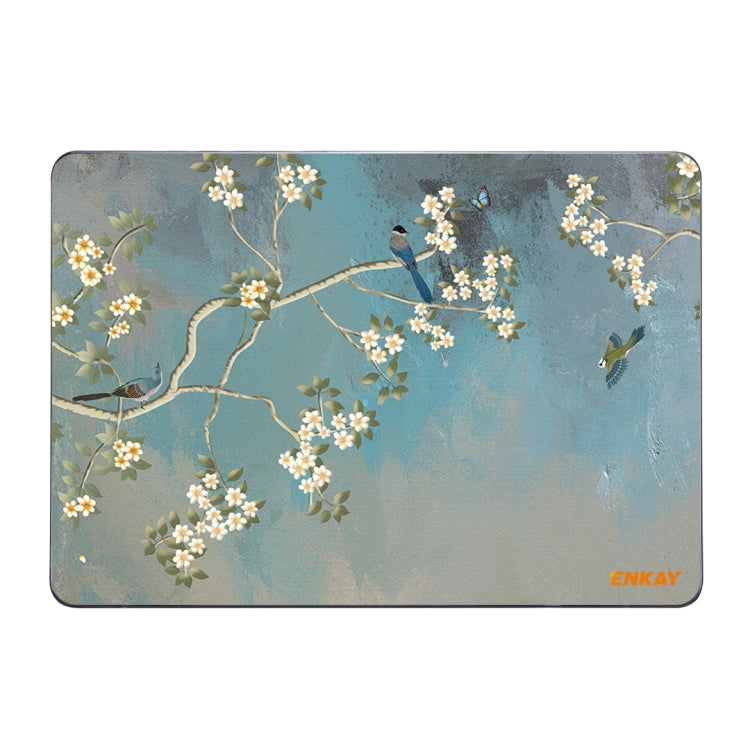 ENKAY Vintage Pattern Series Laotop Protective Crystal Case For MacBook Pro 15.4 inch A1707 / A1990(Magnolia)