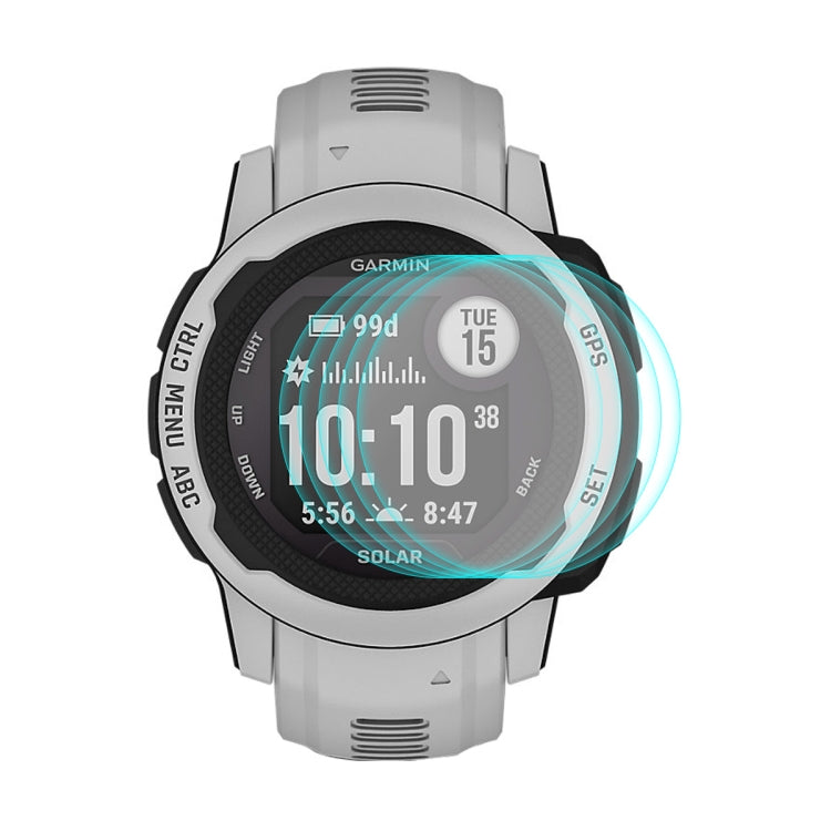 5 PCS ENKAY 0.2mm 9H Tempered Glass Screen Protector Watch Film Compatible with Garmin Instinct 2