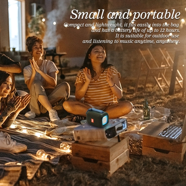 T&G TG339 RGB Light 5W Waterproof Portable Bluetooth Speaker(Red) - Desktop Speaker by T&G | Online Shopping South Africa | PMC TechLife | Buy Now Pay Later Mobicred