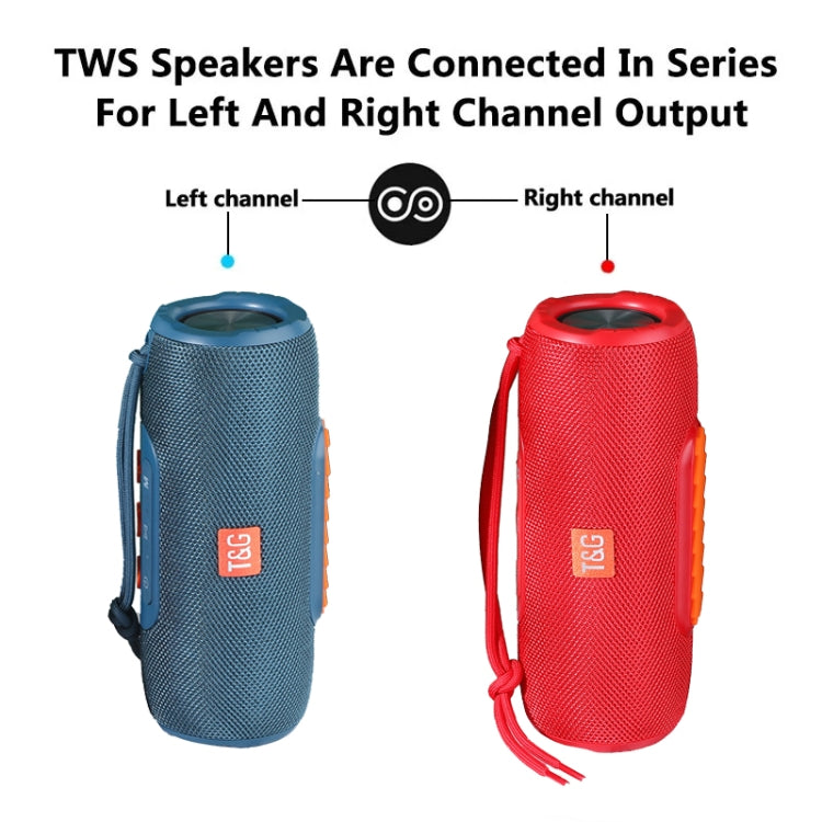 T&G TG341 TWS Portable Wireless Bluetooth HiFi Speaker(Black)