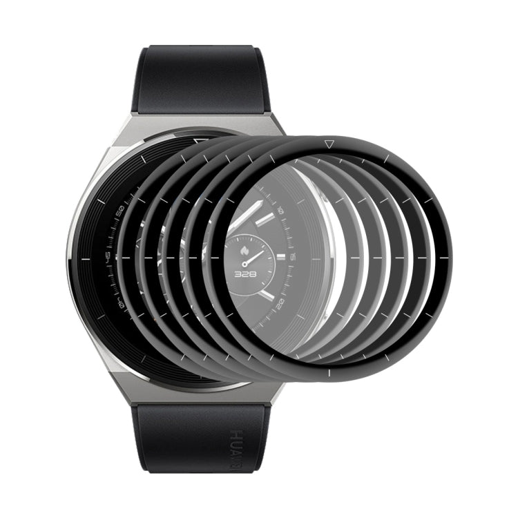 5 PCS For Huawei Watch GT 3 Pro 46mm ENKAY 3D Full Coverage Soft PC Edge + PMMA HD Screen Watch Film