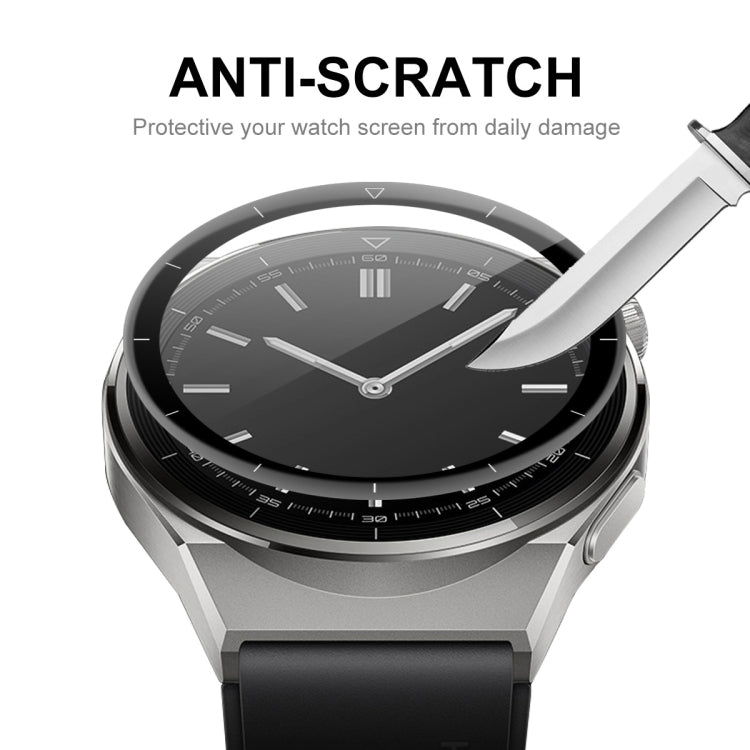 5 PCS For Huawei Watch GT 3 Pro 46mm ENKAY 3D Full Coverage Soft PC Edge + PMMA HD Screen Watch Film