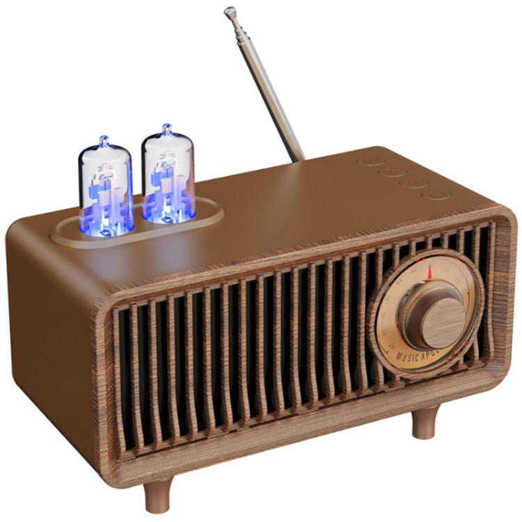 Oneder B9 Retro Indoor Wireless Portable Bluetooth Speaker(Browm) - Desktop Speaker by OneDer | Online Shopping South Africa | PMC Jewellery | Buy Now Pay Later Mobicred