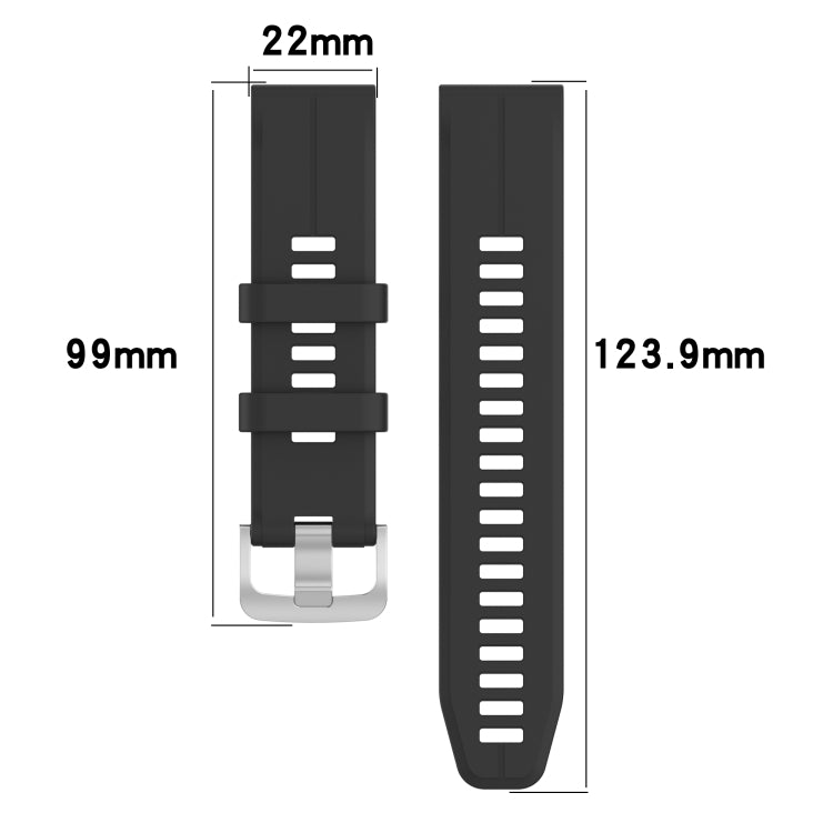 Compatible with Garmin Compatible witherunner 745 22mm Silicone Sports Watch Band(Red) - Watch Bands by PMC TechLife | Online Shopping South Africa | PMC TechLife | Buy Now Pay Later Mobicred