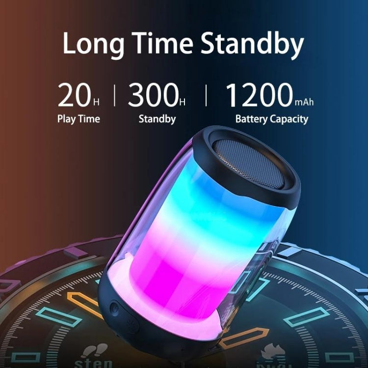 NBY8893 Pulsating Colorful Portable Stereo Bluetooth Speaker(Black) - Desktop Speaker by NBY | Online Shopping South Africa | PMC Jewellery | Buy Now Pay Later Mobicred