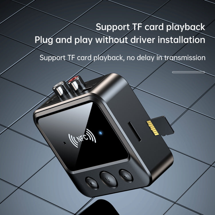 C51 Car Bluetooth 5.1 Audio Receiver Support NFC / Calls / TF Card / MP3 Playback - Audio Receiver Transmitter by PMC TechLife | Online Shopping South Africa | PMC TechLife