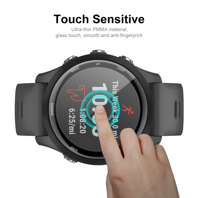 10 PCS Compatible with Garmin Compatible witherunner 255S ENKAY Hat-Prince 3D Full Coverage Soft PC Edge + PMMA HD Screen Protector Film