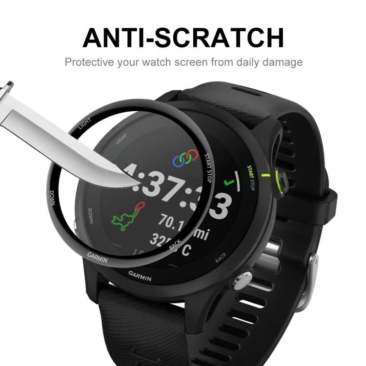 10 PCS Compatible with Garmin Compatible witherunner 255S ENKAY Hat-Prince 3D Full Coverage Soft PC Edge + PMMA HD Screen Protector Film