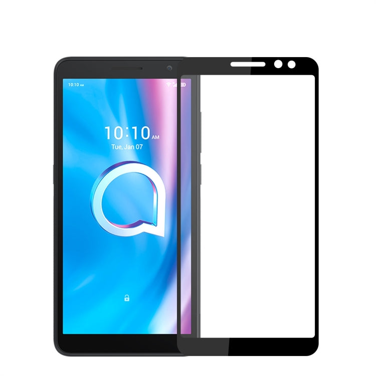For Alcatel 1B 2022 PINWUYO 9H 2.5D Full Screen Tempered Glass Film(Black) - free shipping - PMC Jewellery - Order now!