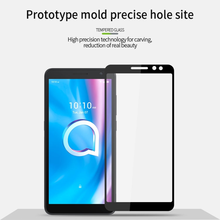 For Alcatel 1B 2022 PINWUYO 9H 2.5D Full Screen Tempered Glass Film(Black) - free shipping - PMC Jewellery - Order now!