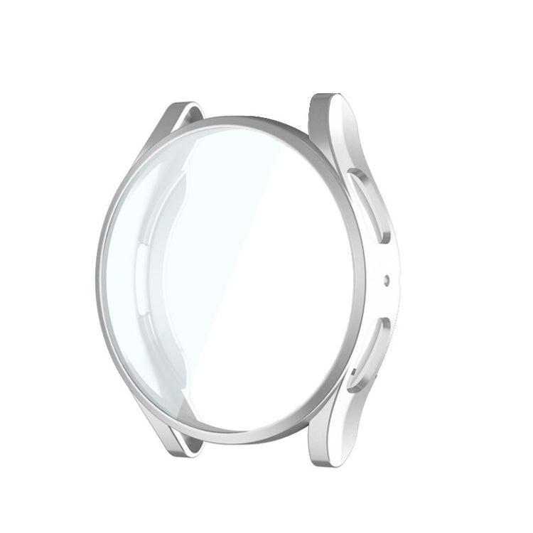 For Samsung Galaxy Watch5 44mm ENKAY Hat-Prince Full Coverage Electroplated Soft TPU Case(Silver) - Watch Cases by ENKAY