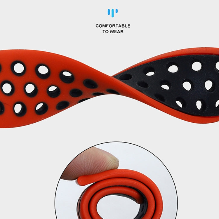 For Amazfit GTR 2e 22mm Two-Color Breathable Silicone Watch Band(Midnight Blue+Orange) - Watch Bands by PMC Jewellery | Online Shopping South Africa | PMC Jewellery | Buy Now Pay Later Mobicred