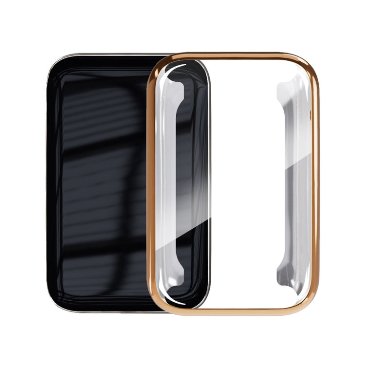For Xiaomi Mi Band 7 Pro ENKAY Hat-Prince Full Coverage Electroplated TPU Screen Protection Case(Rose Gold) - Watch Cases by ENKAY