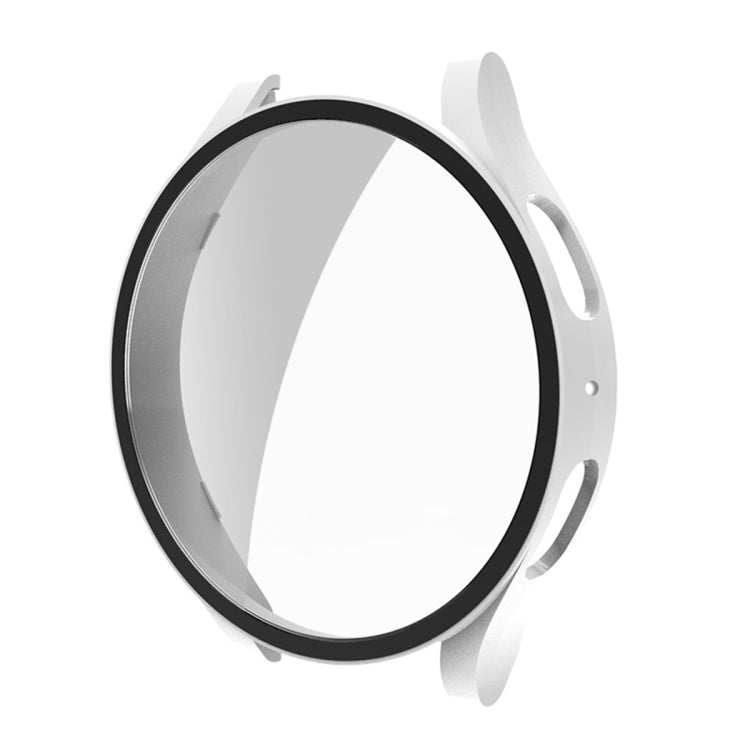 For Samsung Galaxy Watch5 40mm ENKAY Hat-Prince Full Coverage PC Frame + 9H Tempered Glass Case(White)