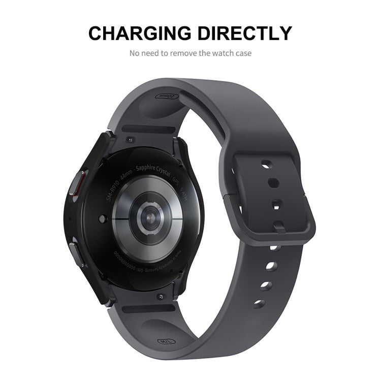 For Samsung Galaxy Watch5 40mm ENKAY Hat-Prince Full Coverage PC Frame + 9H Tempered Glass Case(Black)