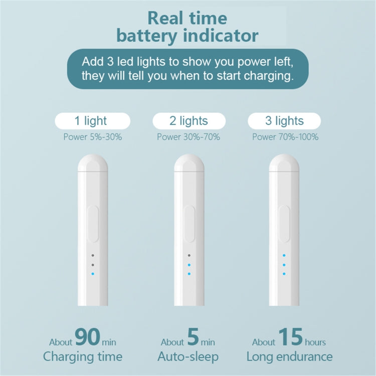 Tablet Phone Universal Capacitive Stylus For iPad Mini6/Mini5/Air3 10.5/Pro 11/Air4 10.9/ 10.2 /Pro 12.9 (White)