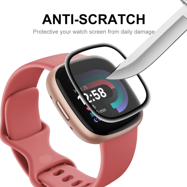 1 PCS For Fitbit Versa 4 / Sense 2 ENKAY 3D Full Coverage Soft PC Edge + PMMA HD Screen Protector Film