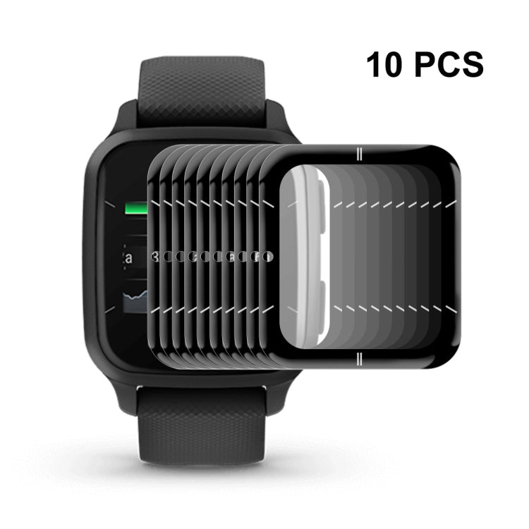 10 PCS Compatible with Garmin Venu SQ 2 ENKAY 3D Full Coverage Soft PC Edge + PMMA HD Screen Protector Film(Sport Version)