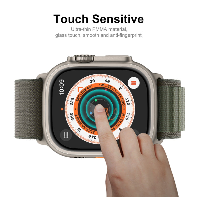 10 PCS ENKAY 3D Soft PC Edge PMMA Screen Film For Apple Watch Ultra / Ultra 2 / Ultra 3 49mm - Front Protector by ENKAY | Online Shopping South Africa | PMC Jewellery | Buy Now Pay Later Mobicred