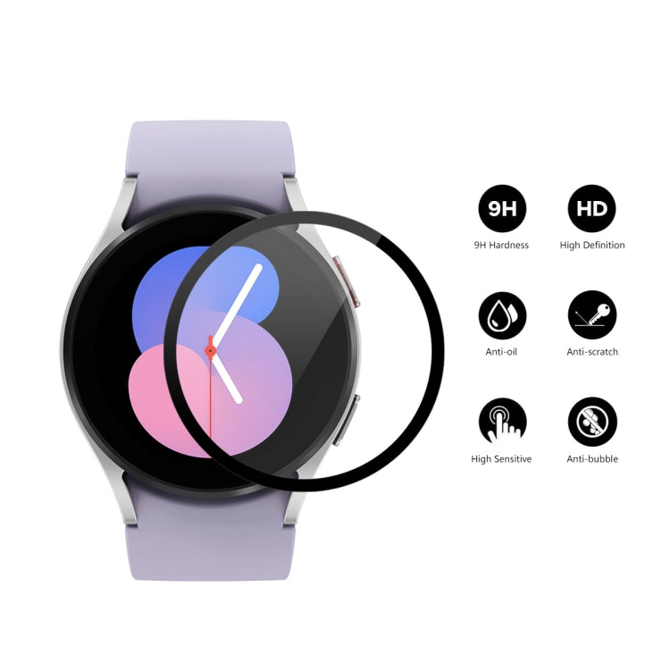 2 PCS For Samsung Galaxy Watch5 40mm ENKAY 9H Full Cover Tempered Glass Watch Film