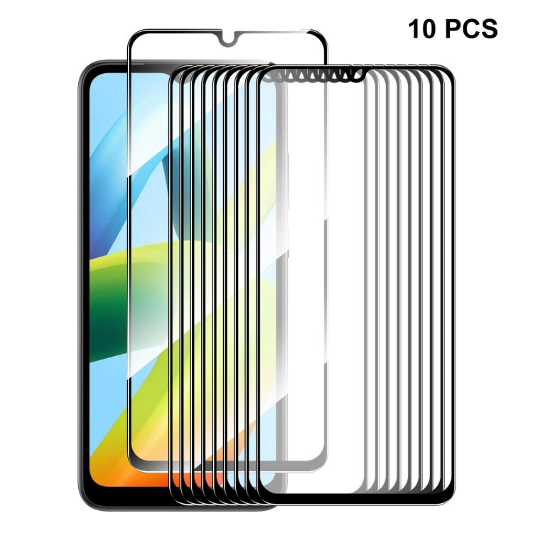 For Xiaomi Redmi A1 / A1+ / A2 / A2+ 10pcs ENKAY Full Glue 0.26mm 9H 2.5D Tempered Glass Full Film