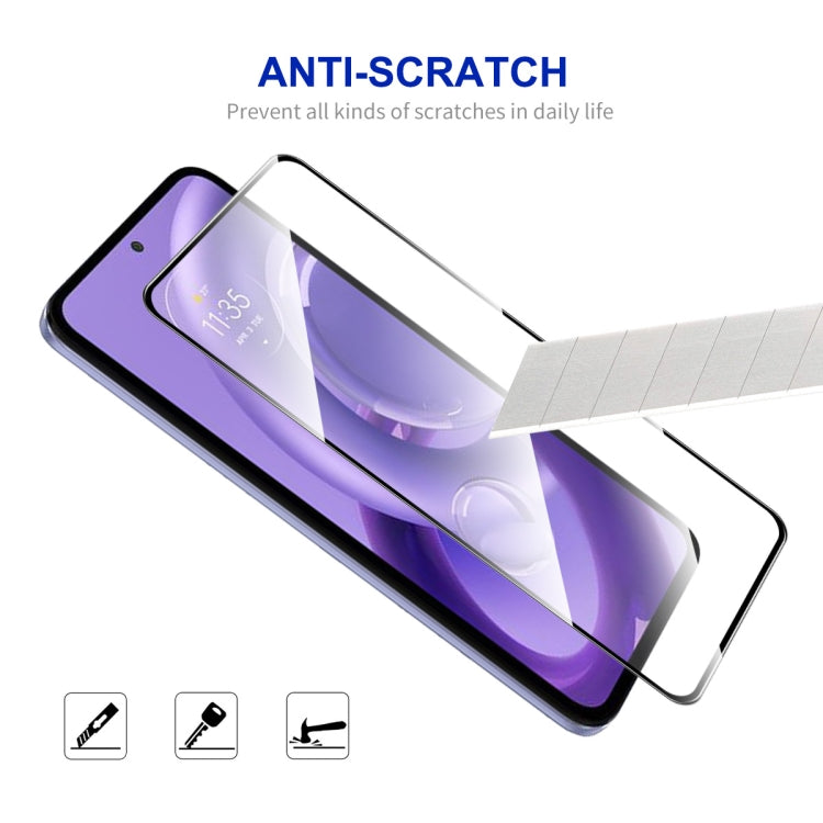 For Motorola Edge 30 Neo 10pcs ENKAY Full Glue 0.26mm 9H 2.5D Tempered Glass Full Film