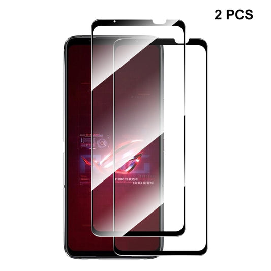 For Asus Rog Phone 6 / 6D / 6 Pro 2pcs ENKAY Full Glue 0.26mm 9H 2.5D Tempered Glass Full Film - ASUS Tempered Glass by ENKAY | Online Shopping South Africa | PMC Jewellery | Buy Now Pay Later Mobicred