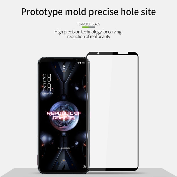 For ASUS ROG Phone 6D / 6D Ultimate / Phone 5 PINWUYO 9H 2.5D Full Screen Tempered Glass Film(Black)