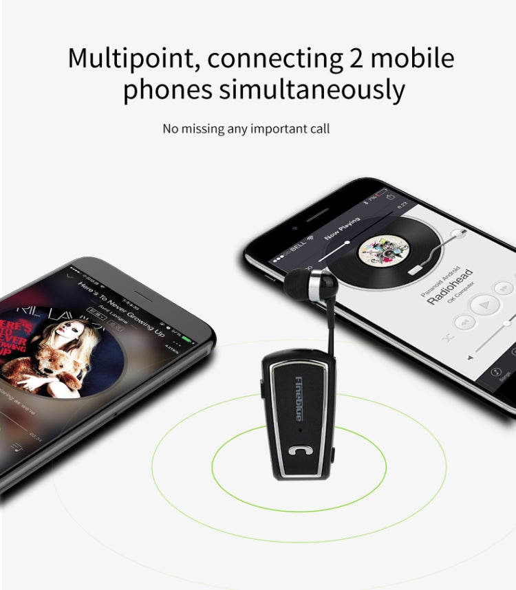 Fineblue F-V3 Bluetooth 4.1 Wireless Stereo Bluetooth In-Ear Earphone Mini Headset Black - free shipping - PMC Jewellery - Order now!