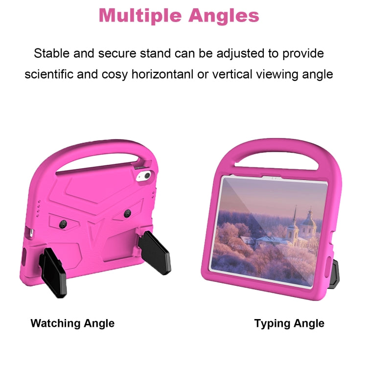 For iPad 2025 / 2022 Sparrow Style Shockproof Kickstand EVA Tablet Case(RoseRed)